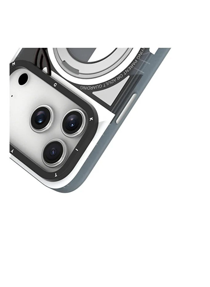 YOUNG KIT Youngkit StarShip Series Magnetic Rotating Stand Model For iPhone 17 Pro Max - White Wing - Image 4